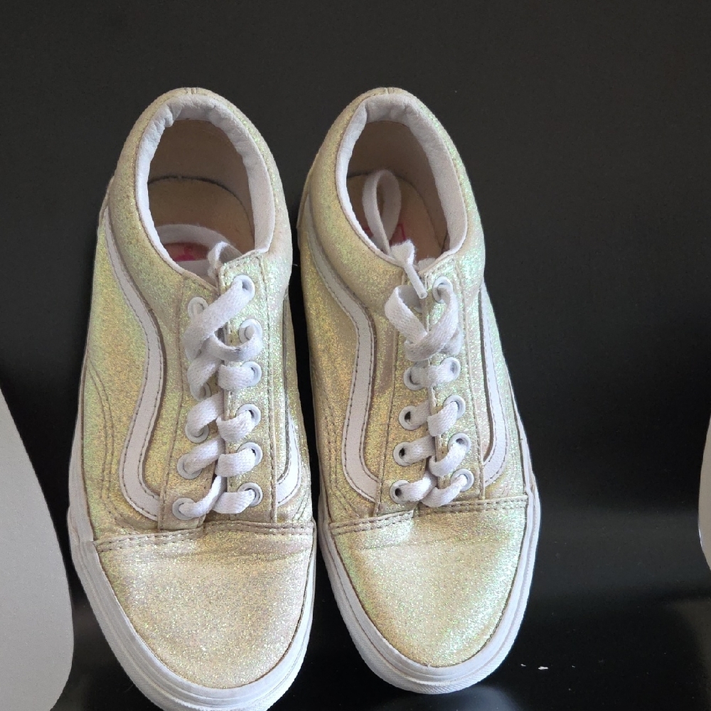 Vans Gold Glitter Sneakers